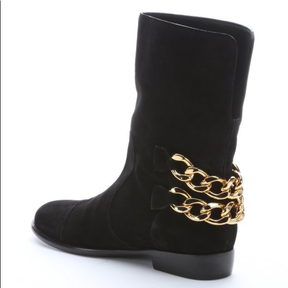 Giuseppe Zanotti suede chain Cobain boots 6